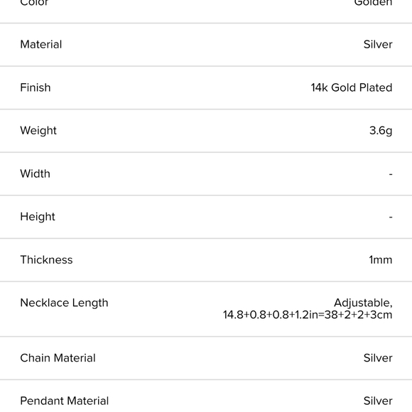 NWOT SOUFEEL "Asher"Name Necklace 14kGold Plated - Picture 5 of 5